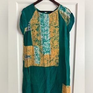 Osei Duro 100% silk mini dress size S